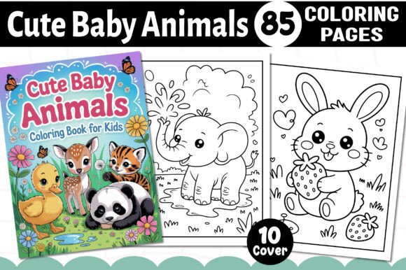 A Professional Designer's Review of Cute Baby Animals Coloring Pages Graphics