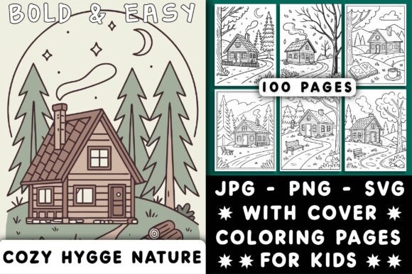 Bold Easy Cozy Hygge Nature Coloring: A Designer's Review