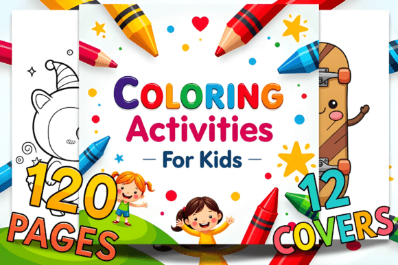 Kids Activity Coloring Book Pages