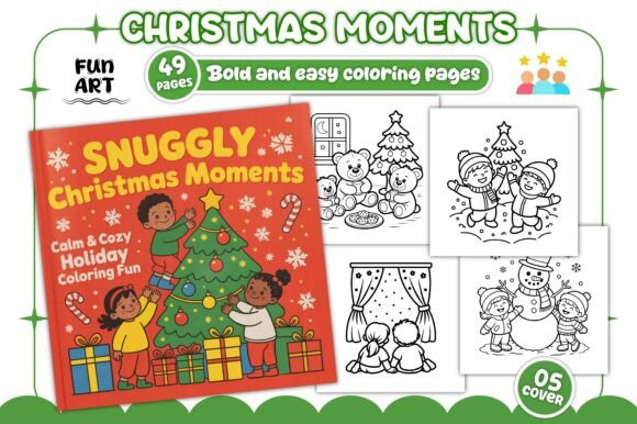 🎄✨ Snuggly Christmas Moments: A Charming Graphics Asset