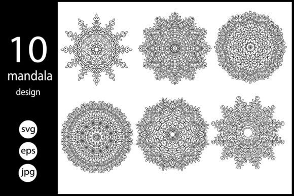 Tranquil Mandala Art Collection: Perfect for Creative Graphics