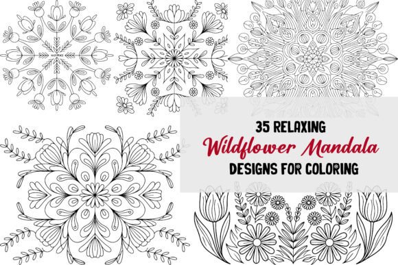 Wildflower Mandala – 35 Pages